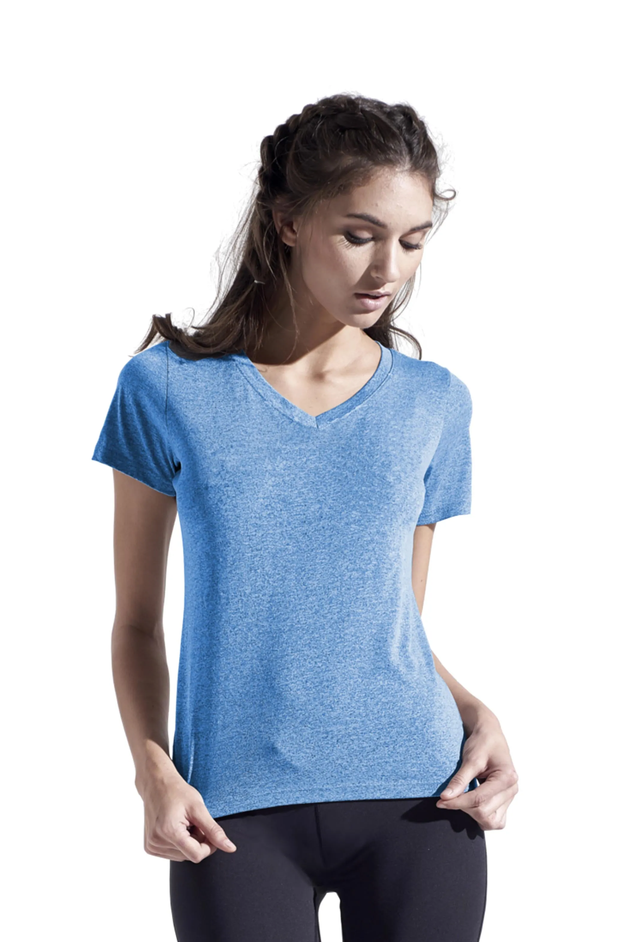 AF204 Women's Heather Active Tee