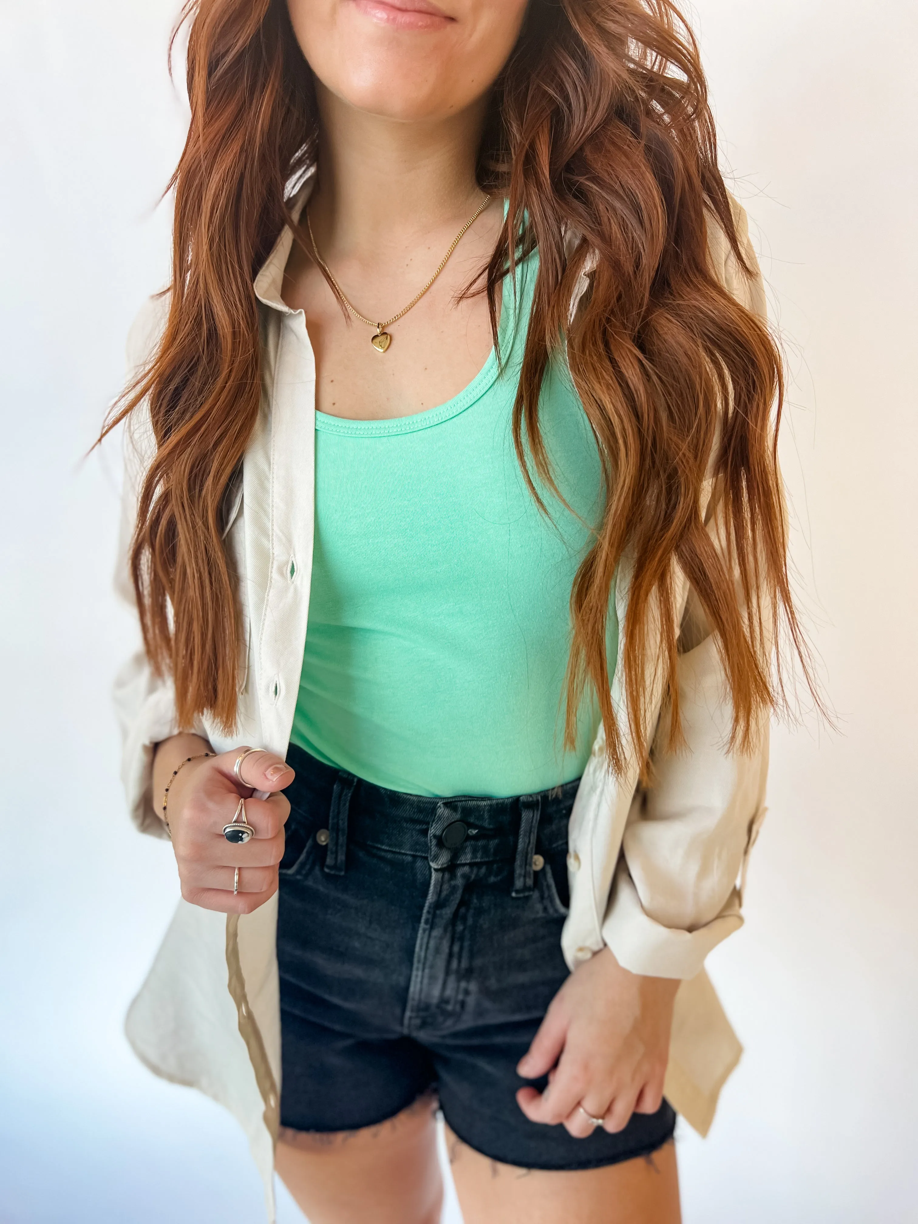 Amber Basic Bodysuit - Mint