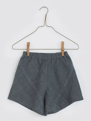 Amelia Shorts - Linen Blue