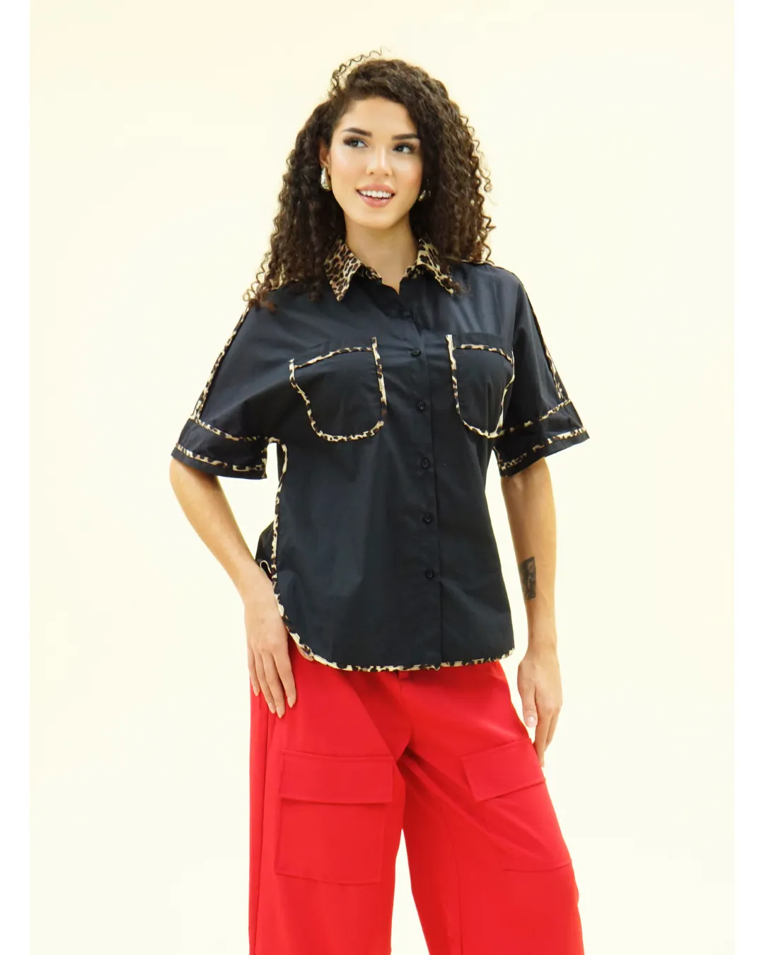 ANIMAL BUTTON DOWN SHIRT