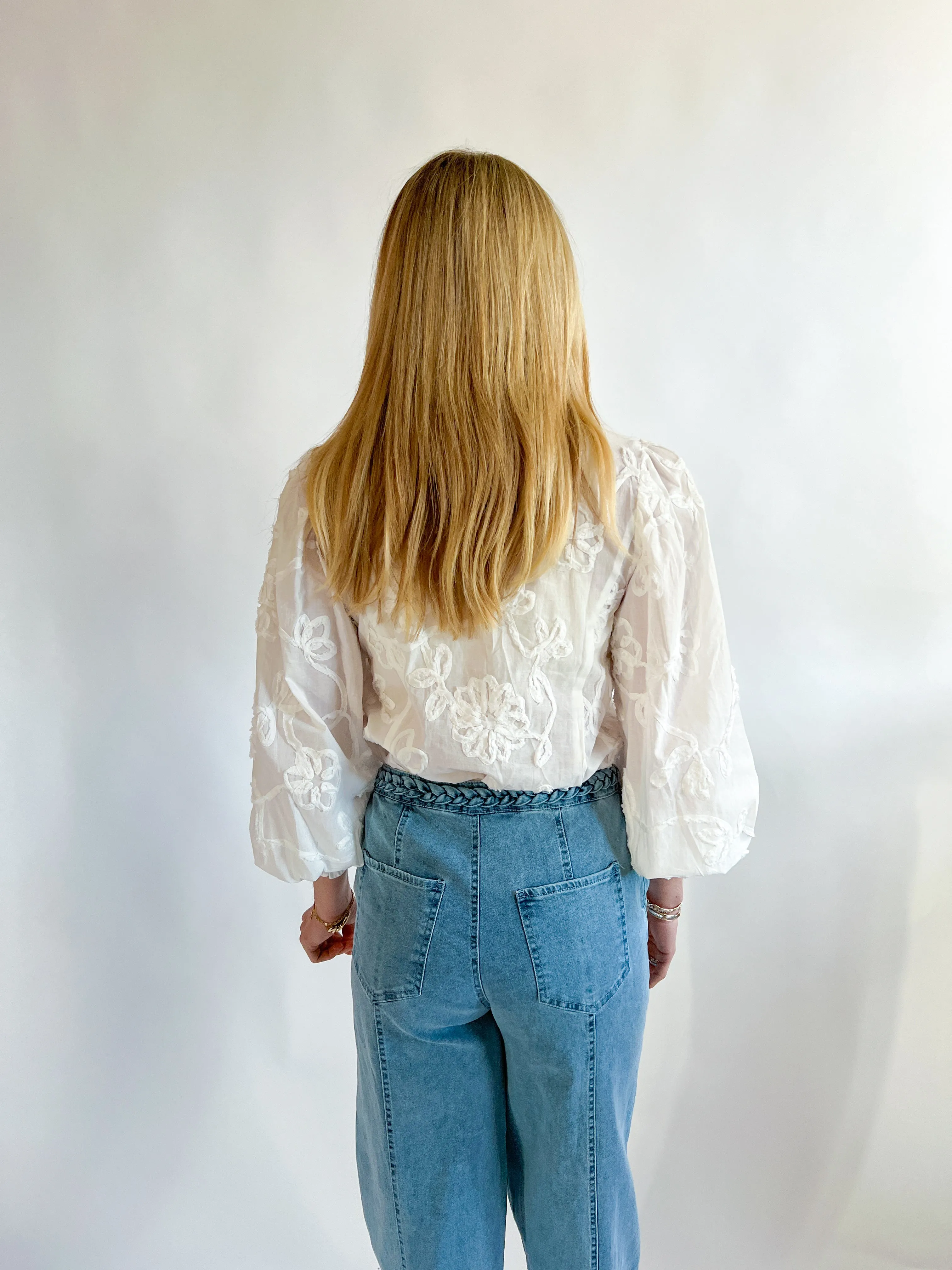 Applique Floral Blouse
