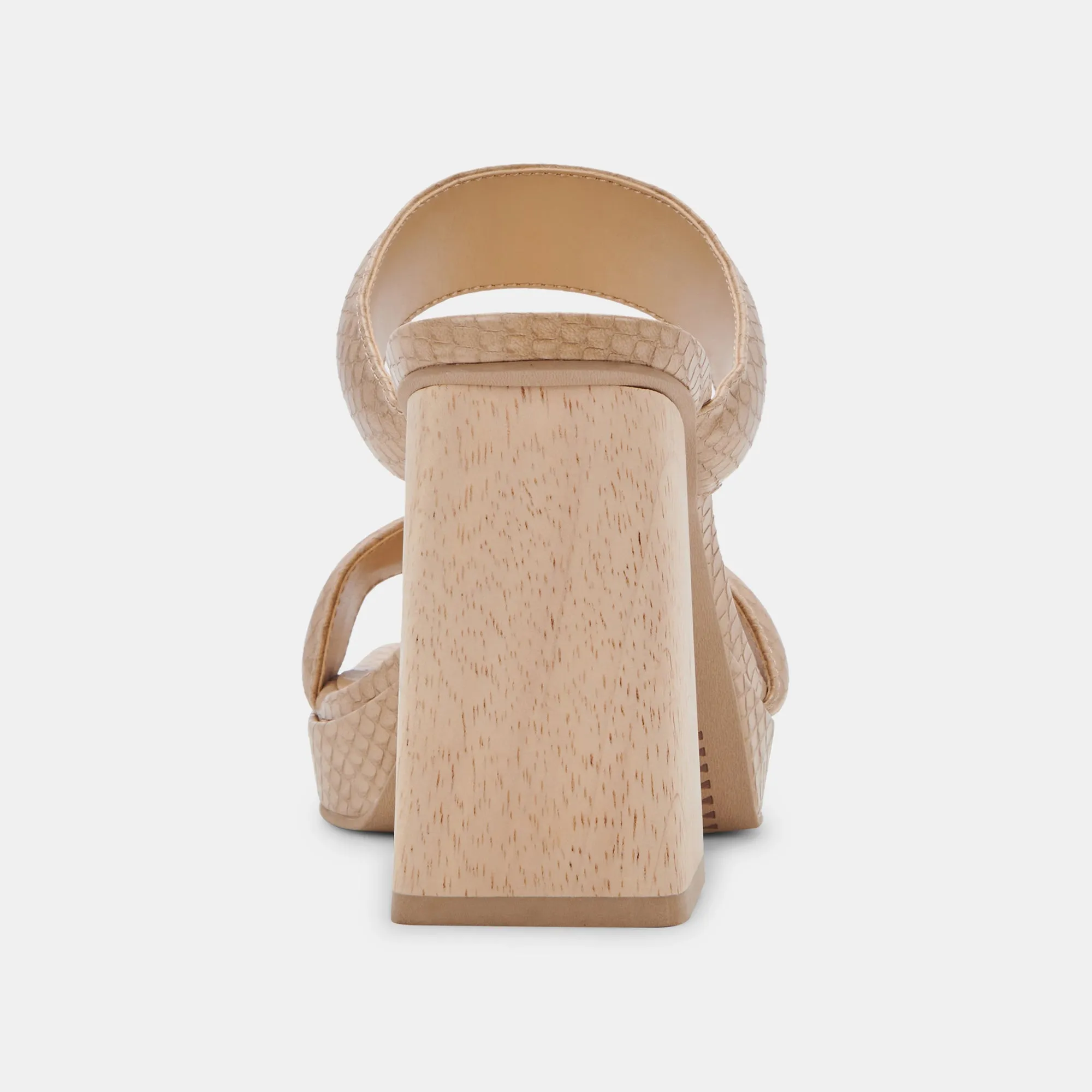 ATLAS HEELS TAUPE EMBOSSED STELLA