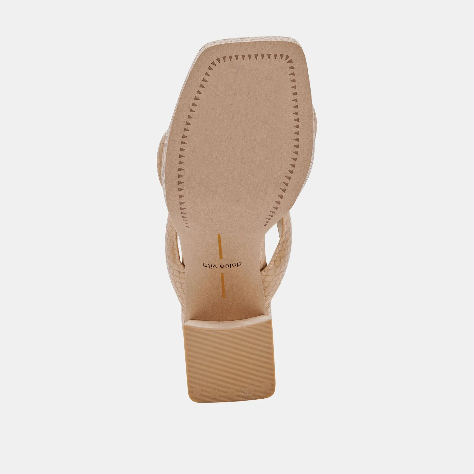 ATLAS HEELS TAUPE EMBOSSED STELLA