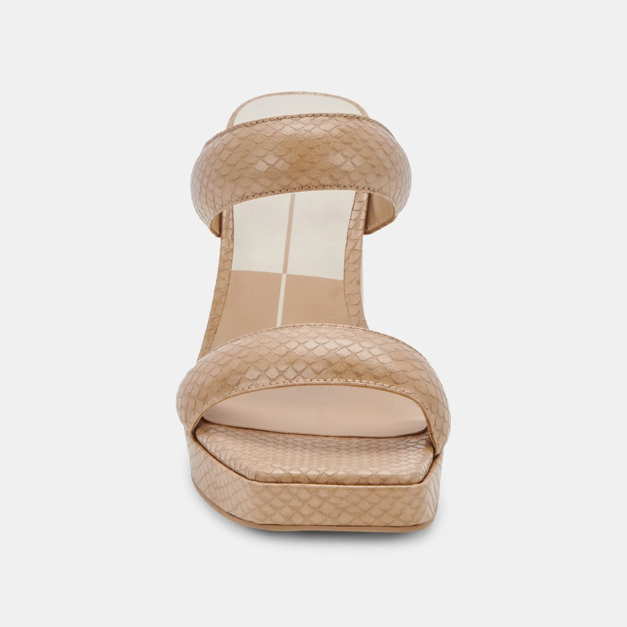ATLAS HEELS TAUPE EMBOSSED STELLA