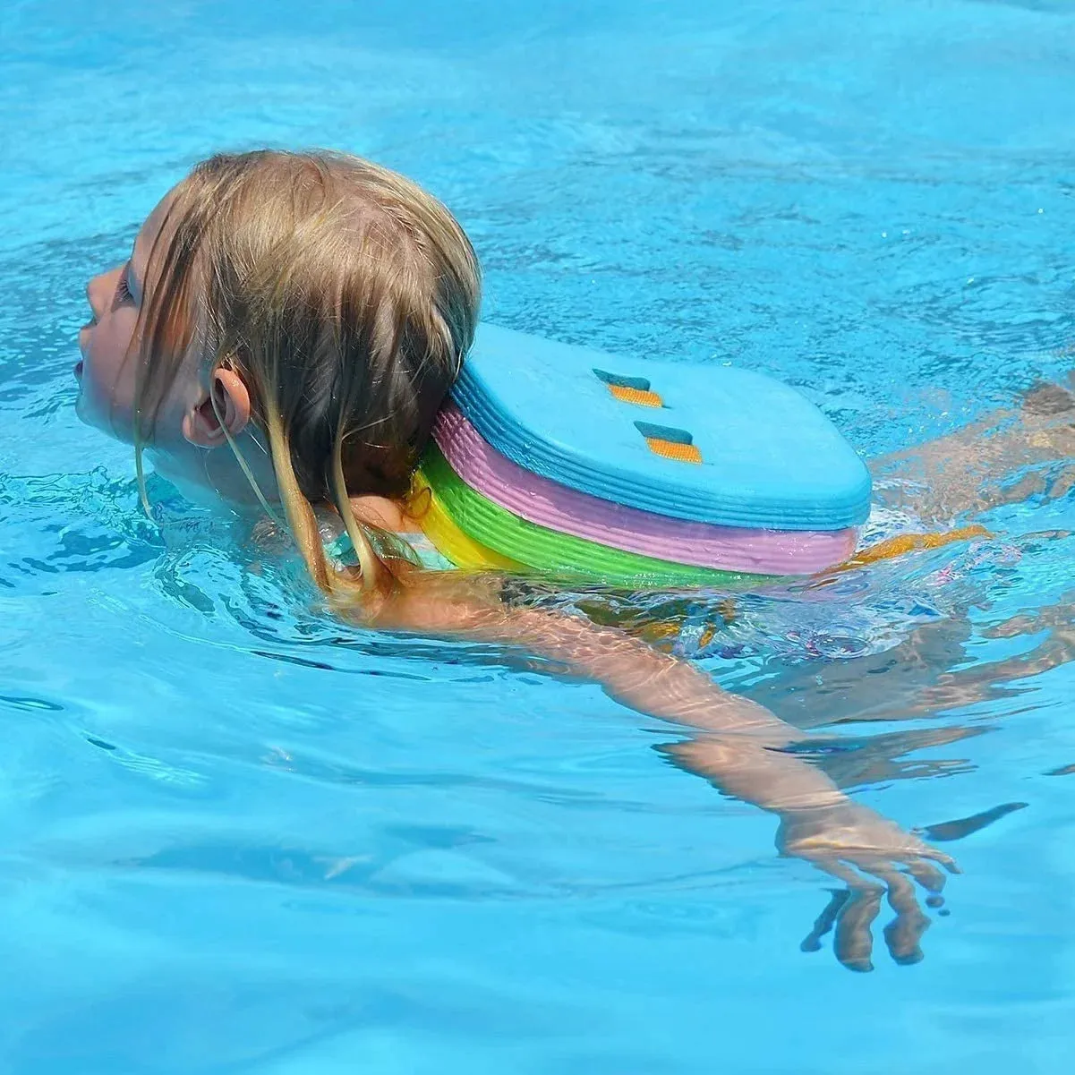 Back Float Kids Swim Belt: Toddler Bubble Floaties Training Backpack Swimmies Device