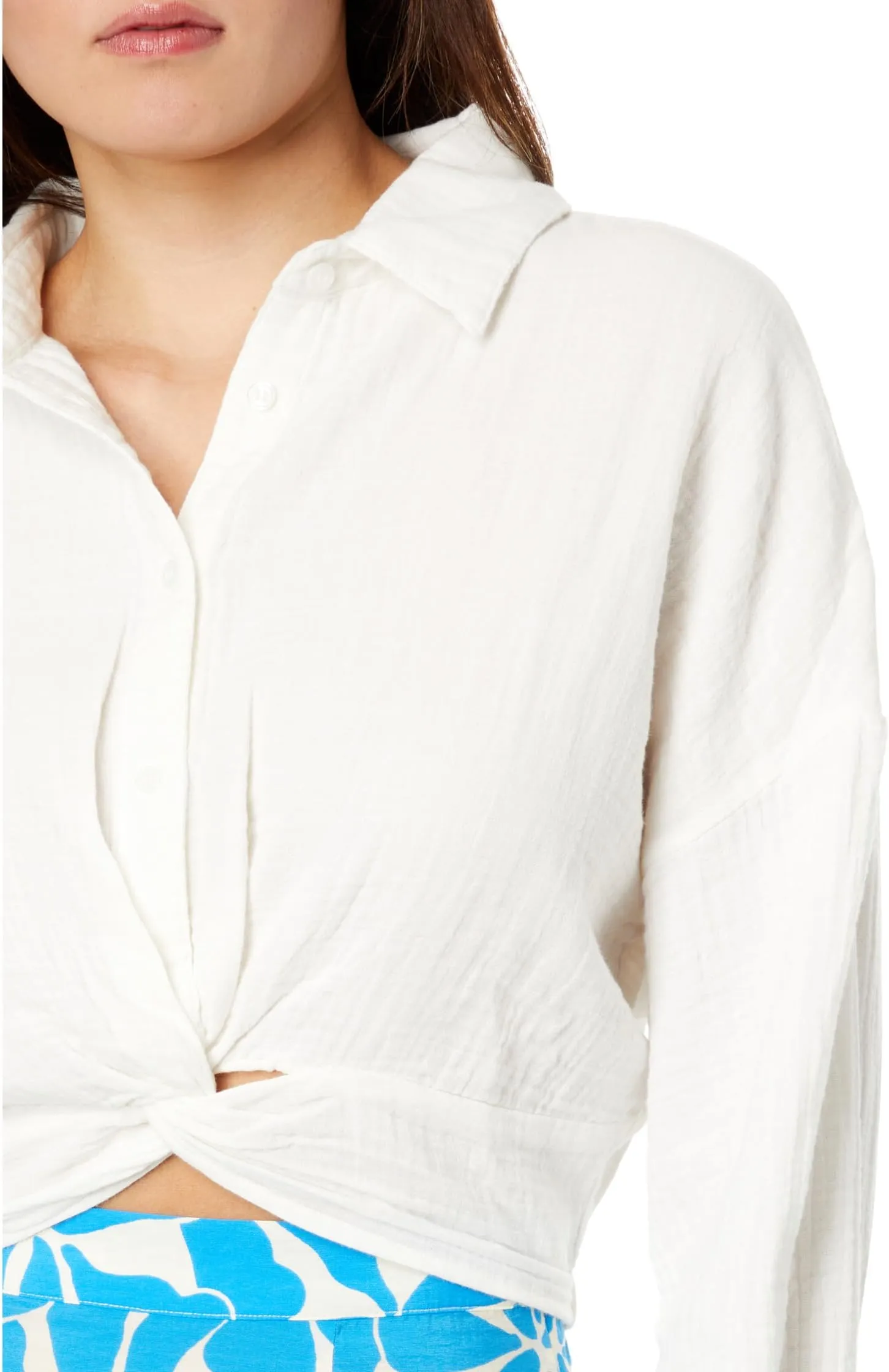Bamboo Shirt MANGO, white