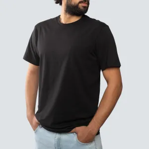 Basic Crewneck Tee . Black