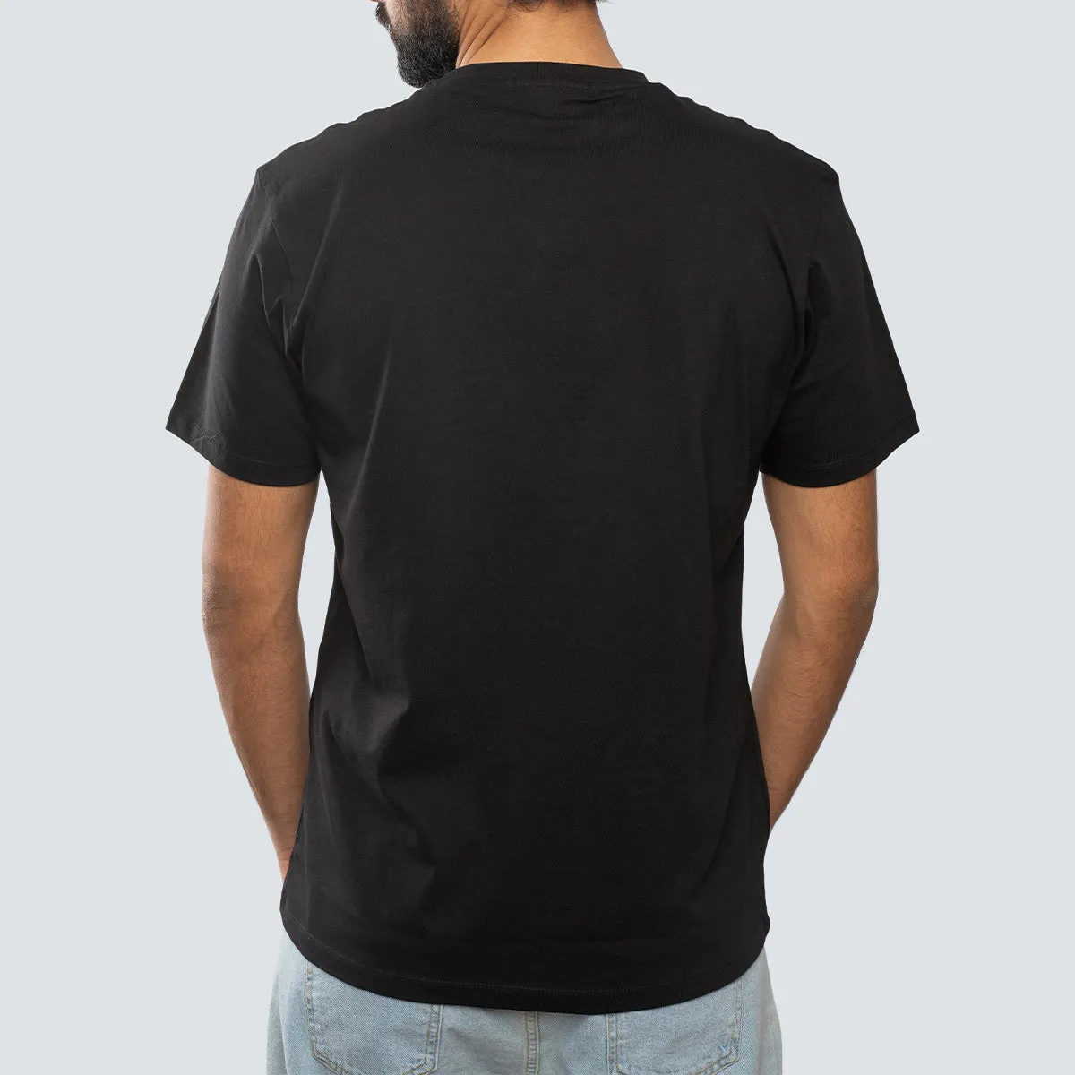 Basic Crewneck Tee . Black