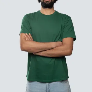 Basic Crewneck Tee . Green