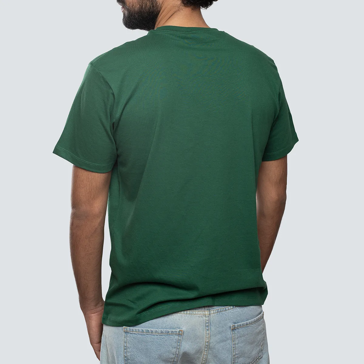 Basic Crewneck Tee . Green