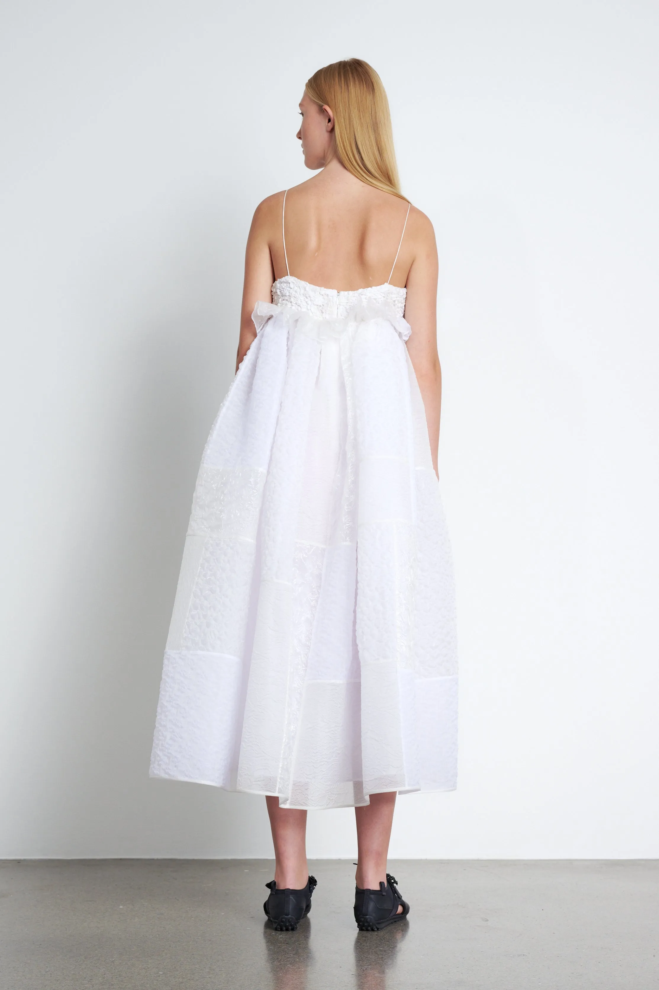 BETH | PATCH. DRESS ENCORE PATCHWORK | WHITE