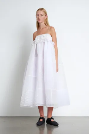 BETH | PATCH. DRESS ENCORE PATCHWORK | WHITE