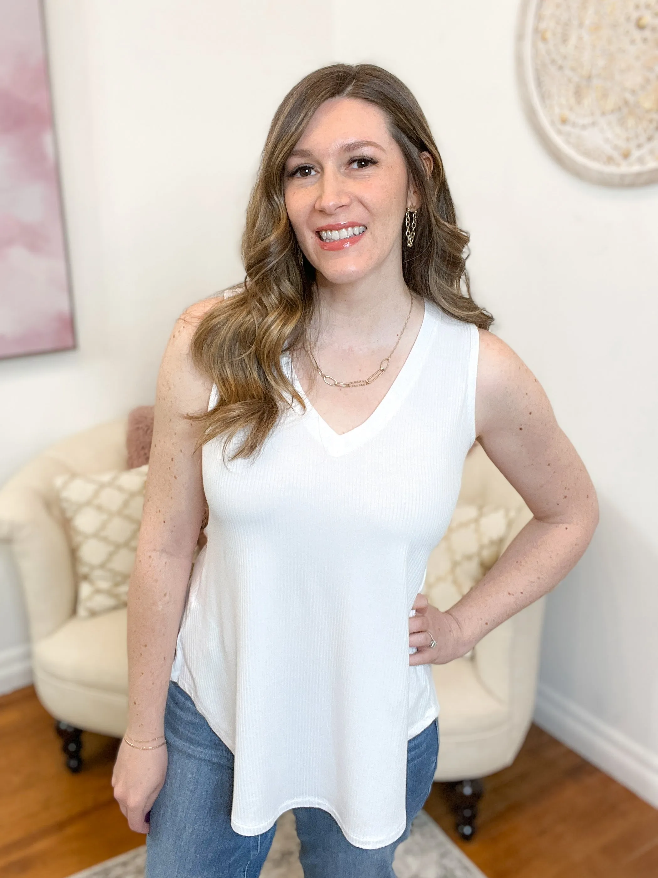 Beth Ribbed Tank