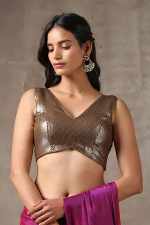 Blouse - Bronze Sequin Sleeveless