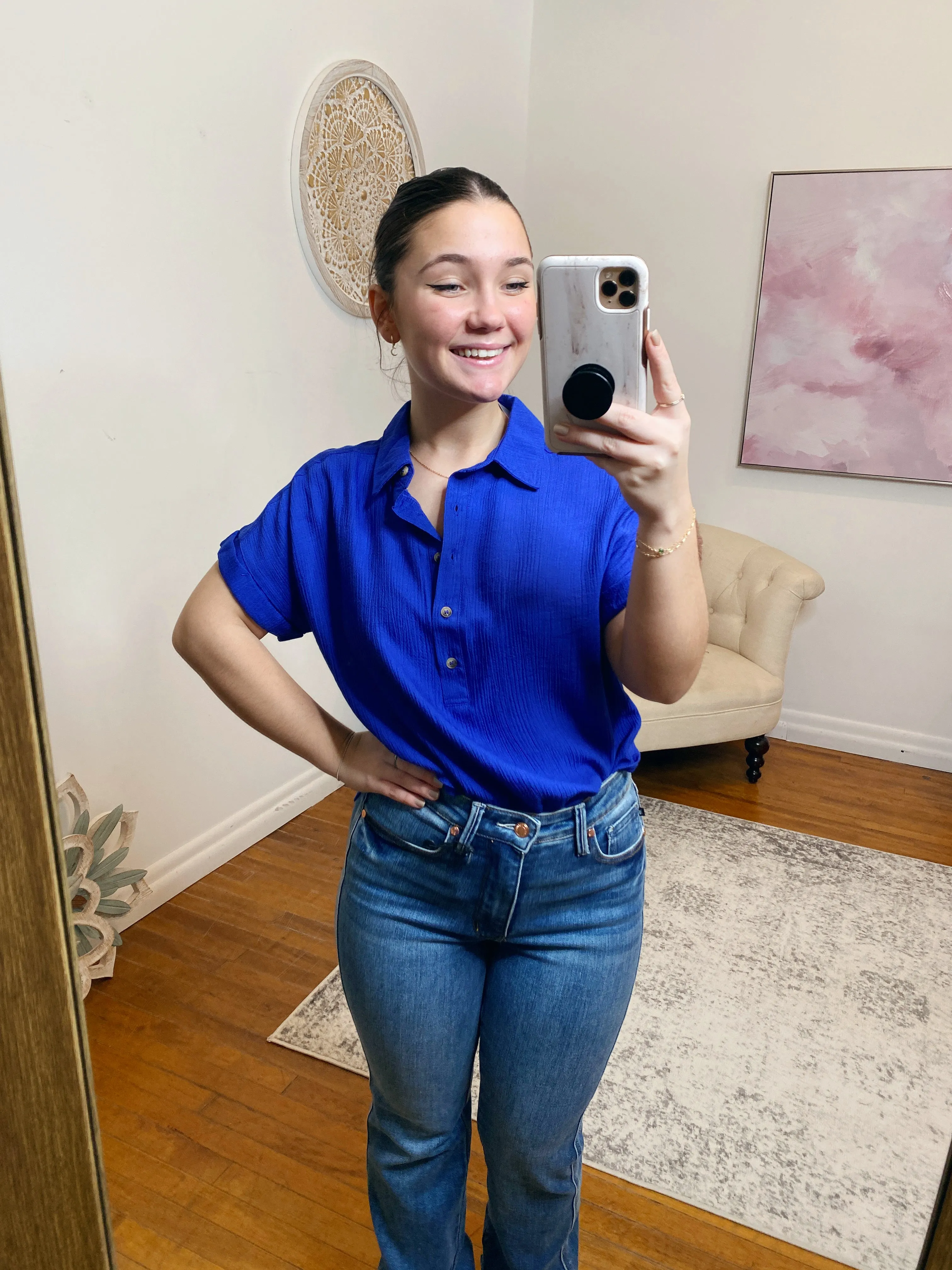 Caryn Textured Top