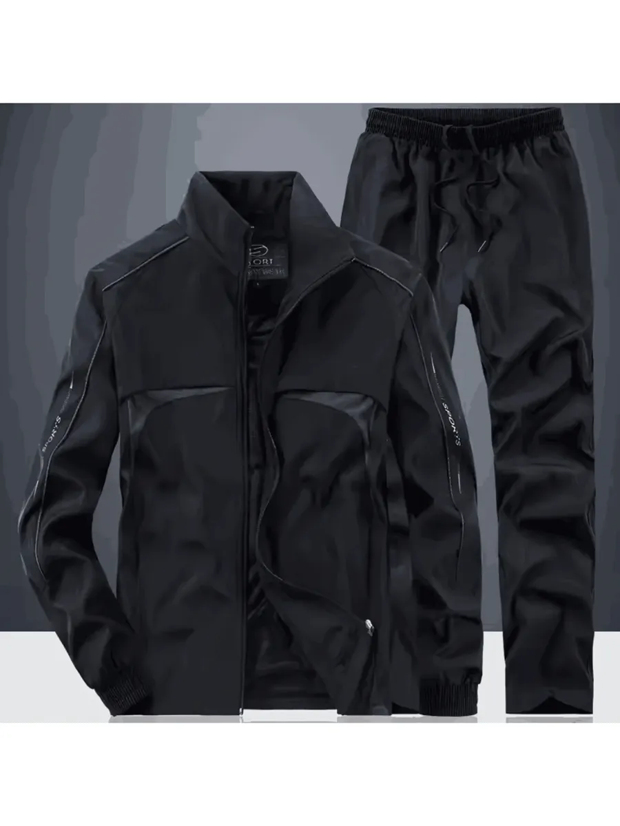 Casual Track Long Sleeves Zippered Suit for Men - SF2034