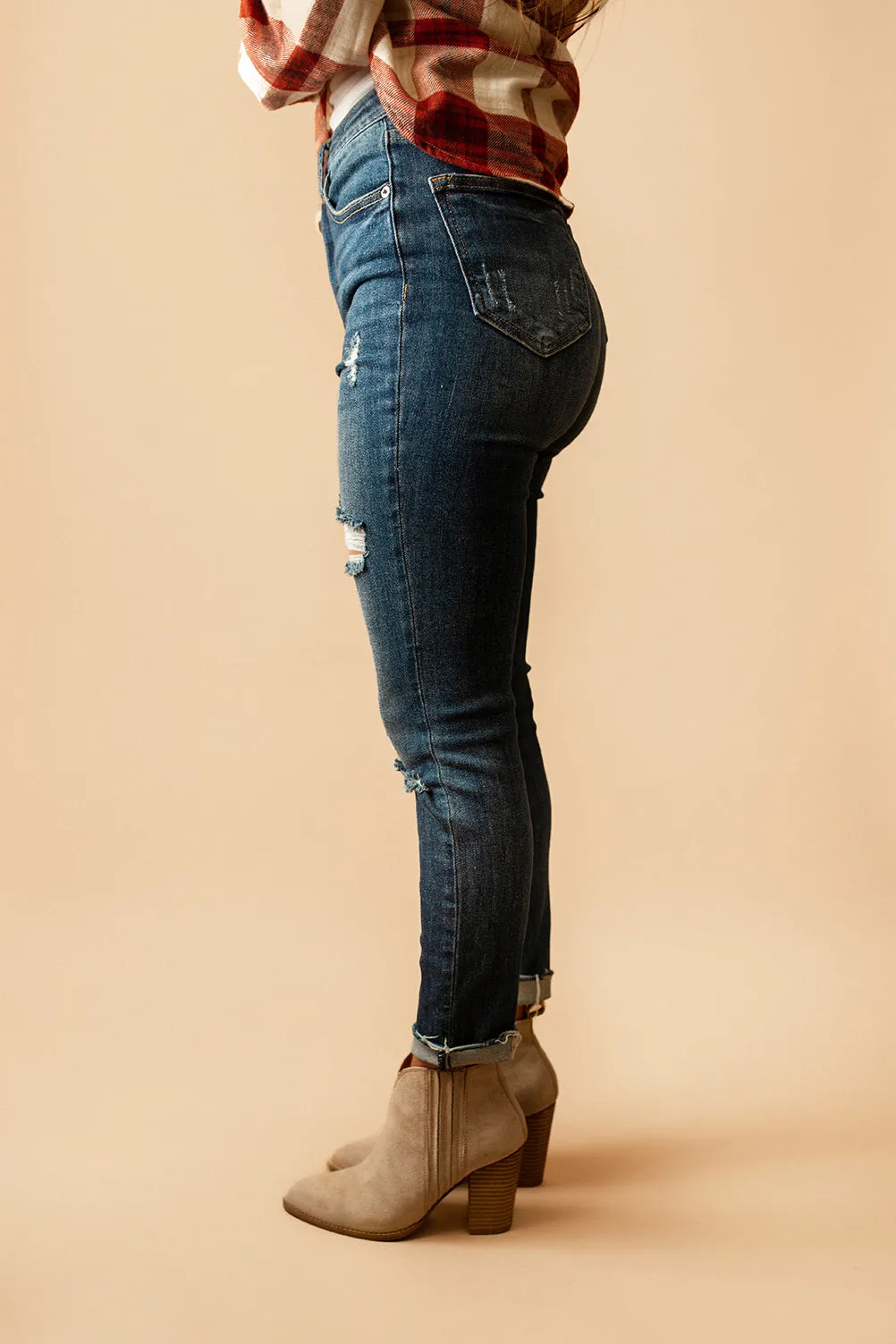 Cayci Dark Wash Skinny Jeans