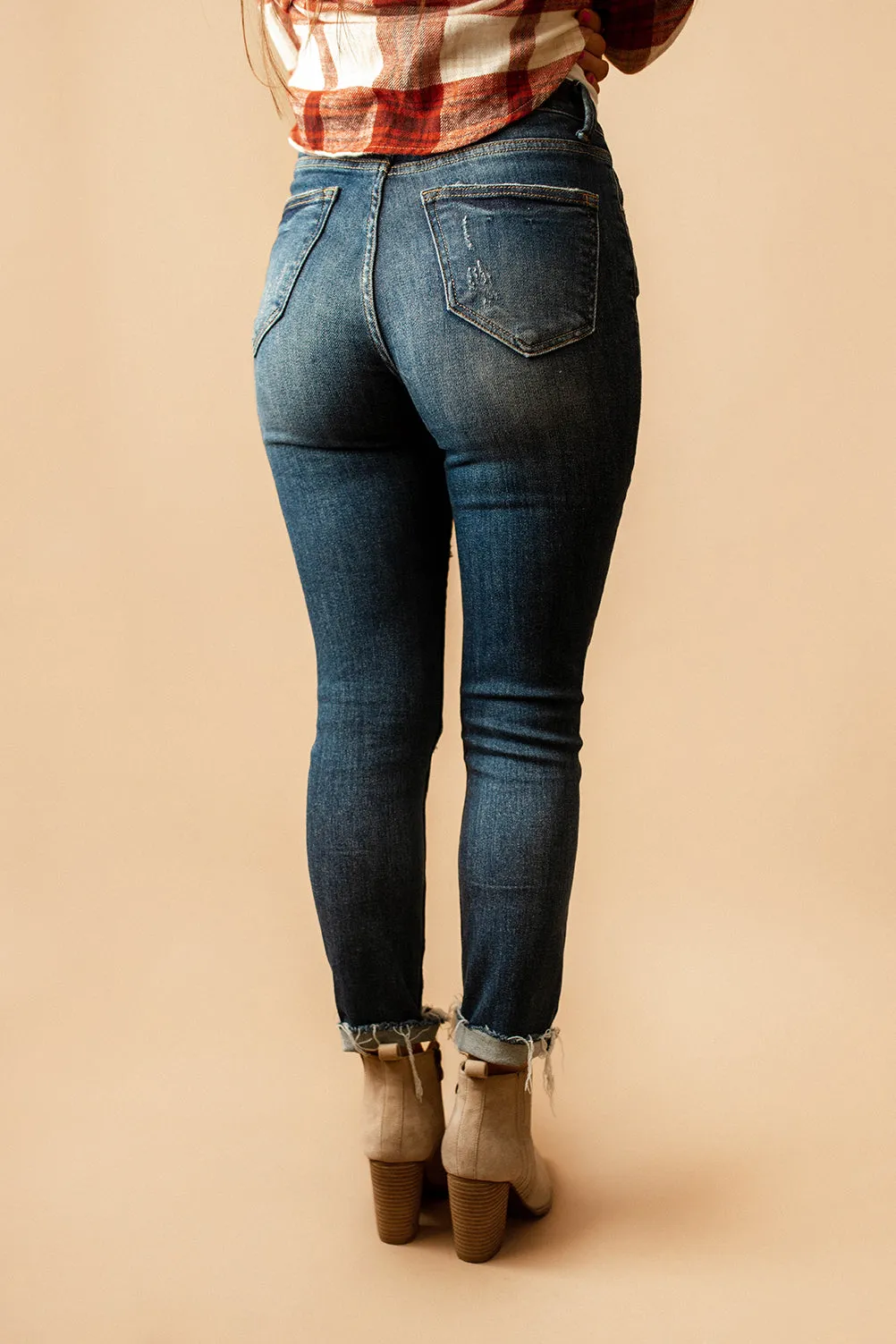 Cayci Dark Wash Skinny Jeans