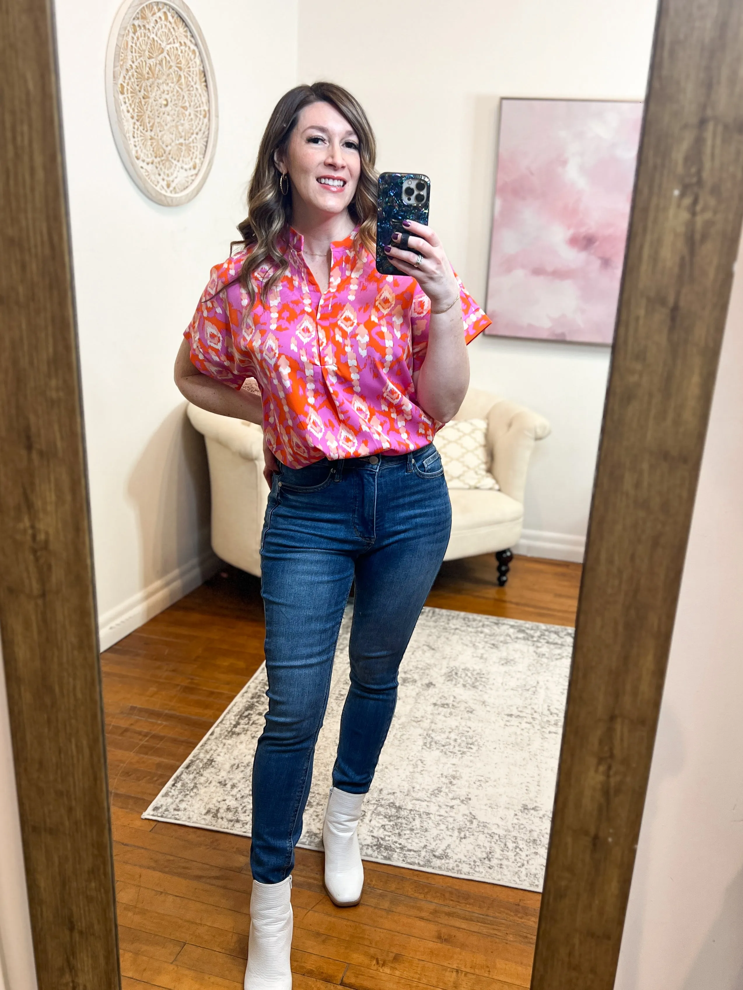 Chrissy Collar Neck Top FINAL SALE