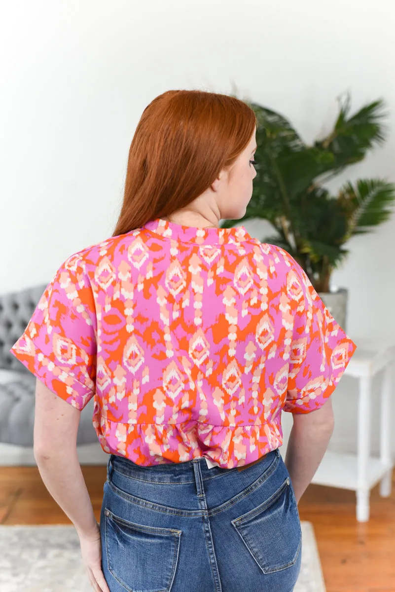 Chrissy Collar Neck Top FINAL SALE