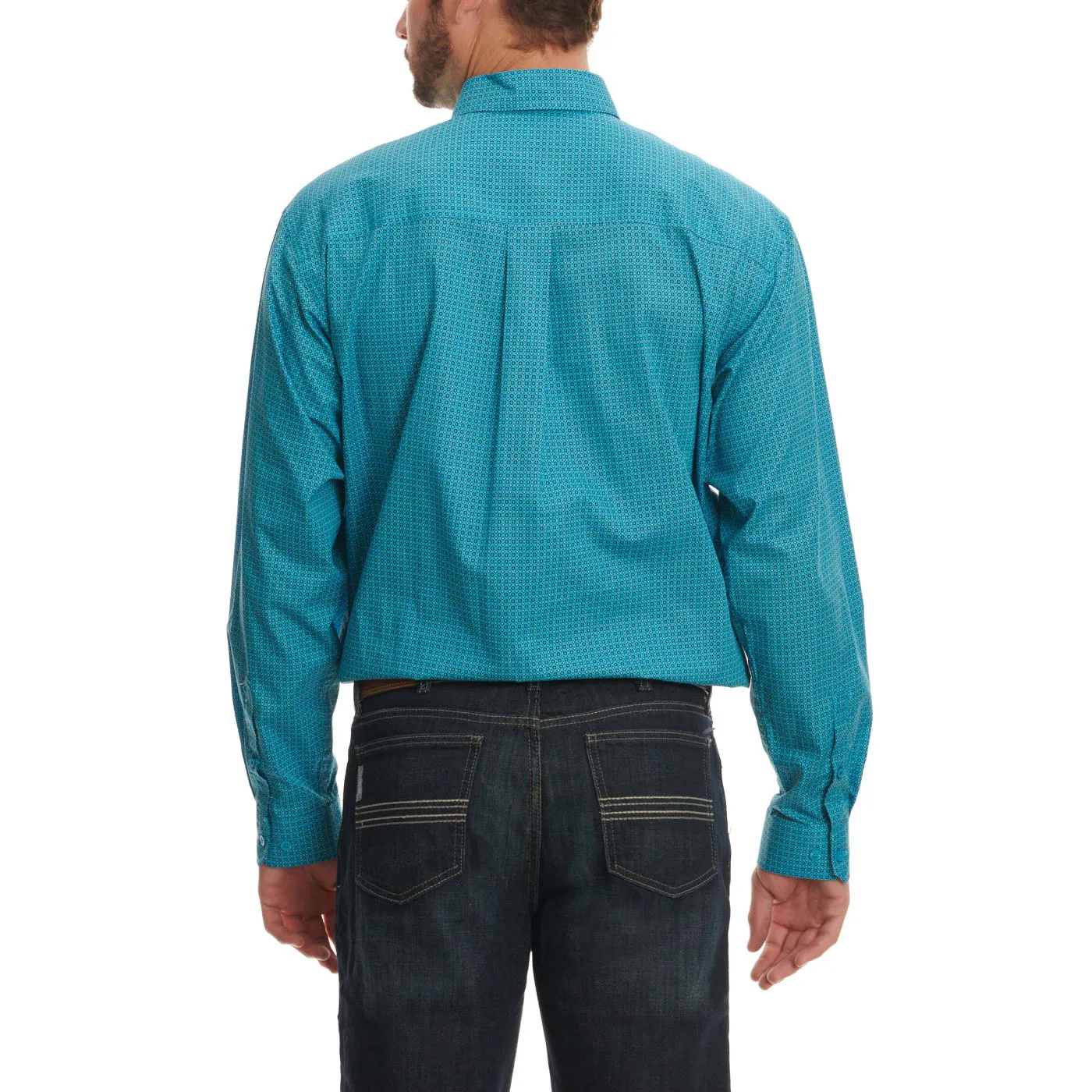Cinch Men's Turquoise Geo Shirt