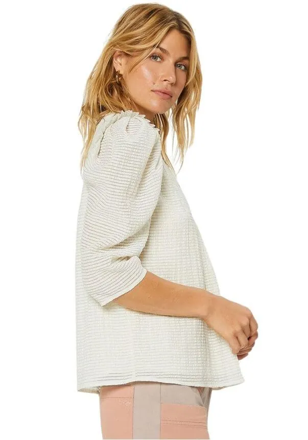 Coco Puff Sleeve Popover Blouse
