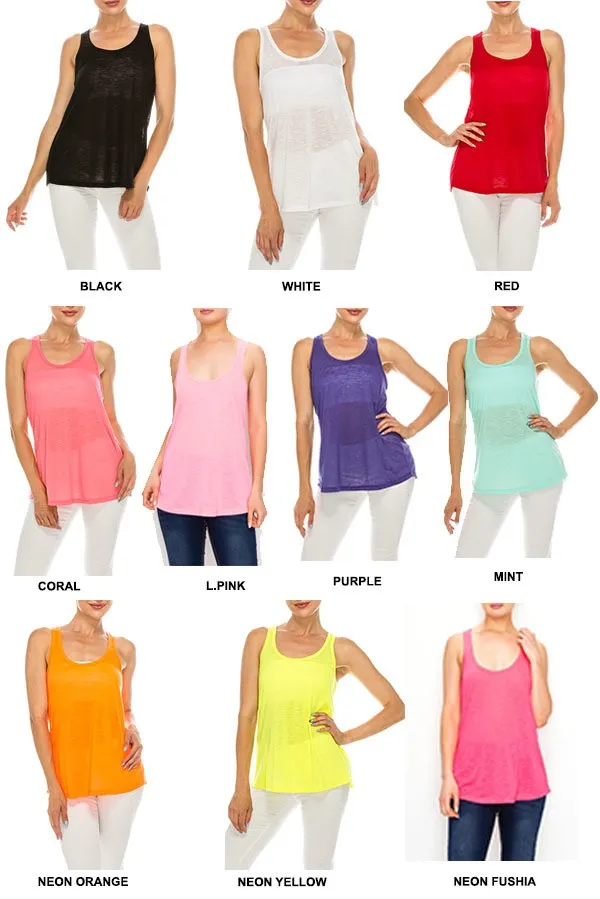 Color tank Tops