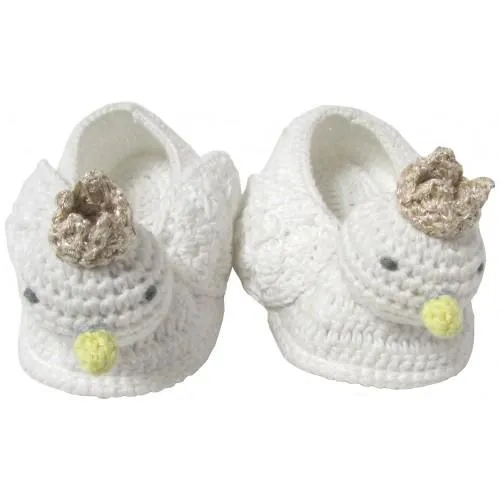 Crochet Swan Booties