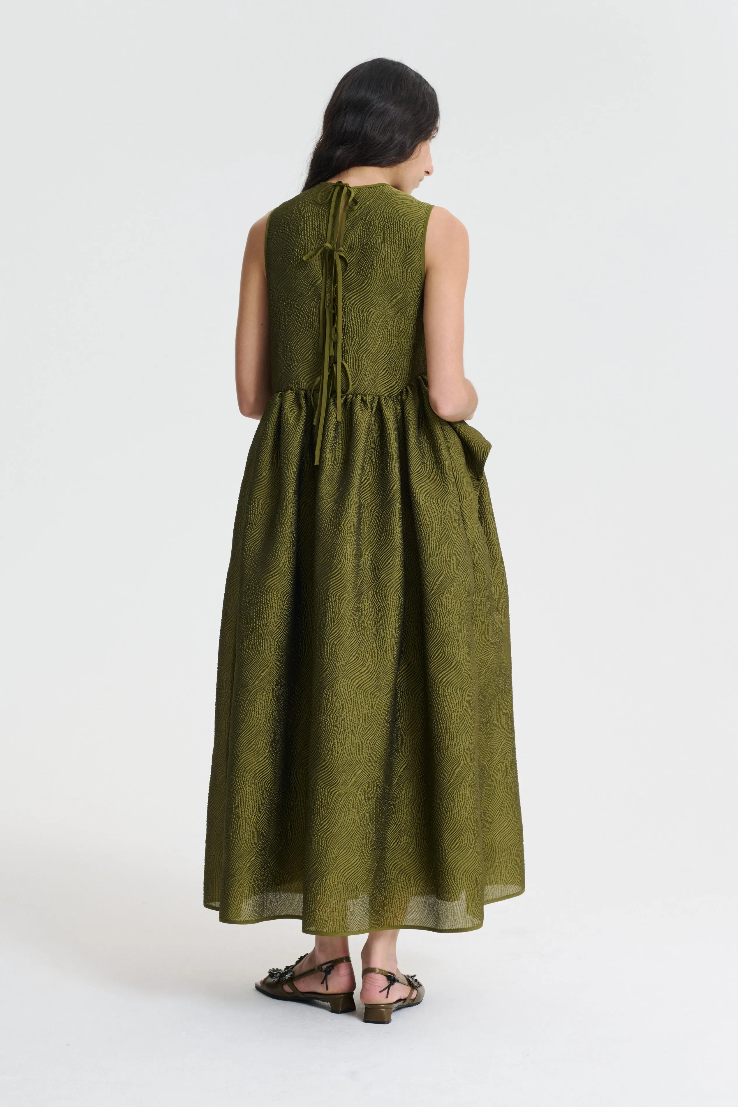 DITTE | DRESS KAZE MATELASS… OLIVE