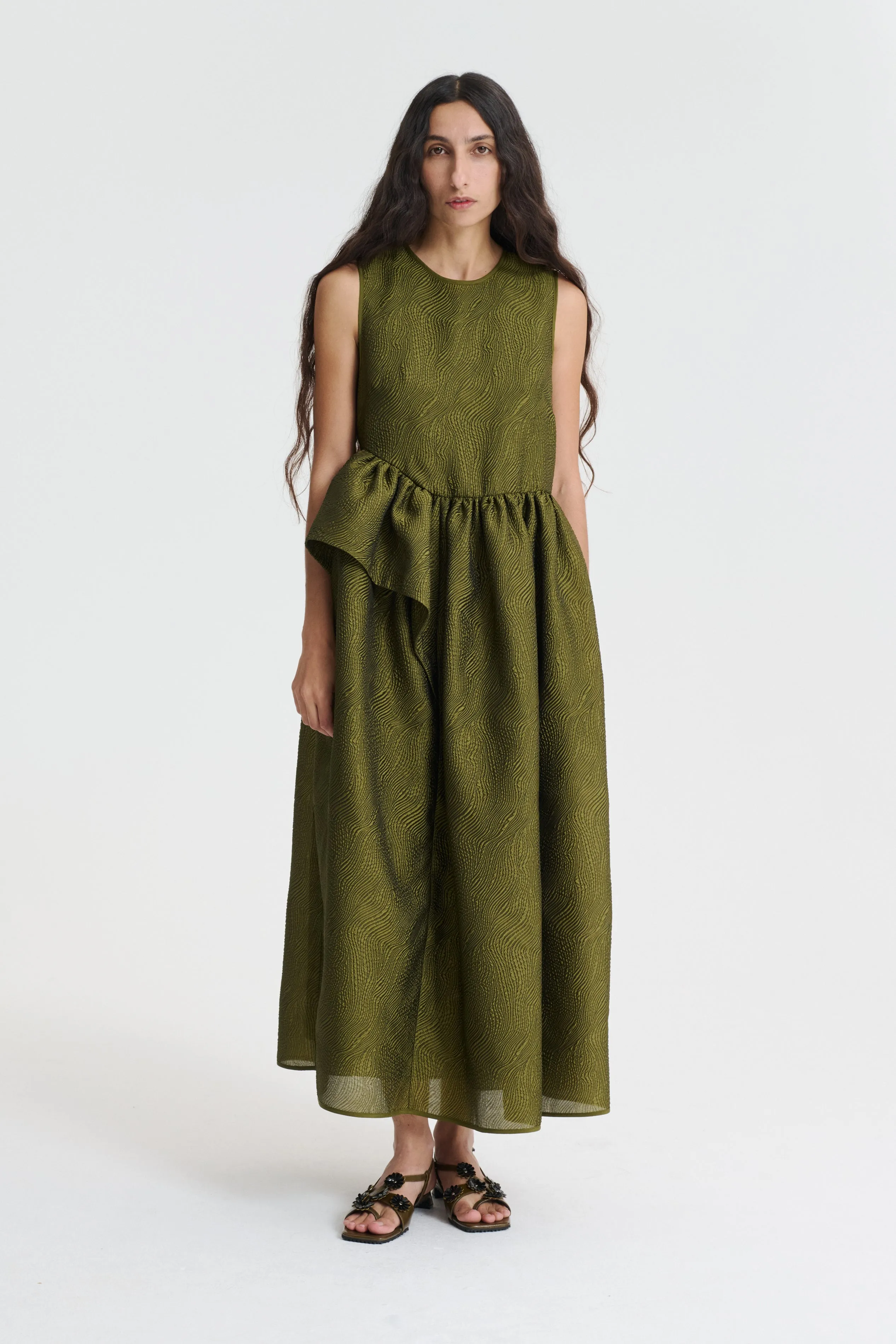 DITTE | DRESS KAZE MATELASS… OLIVE