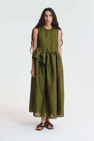 DITTE | DRESS KAZE MATELASS… OLIVE