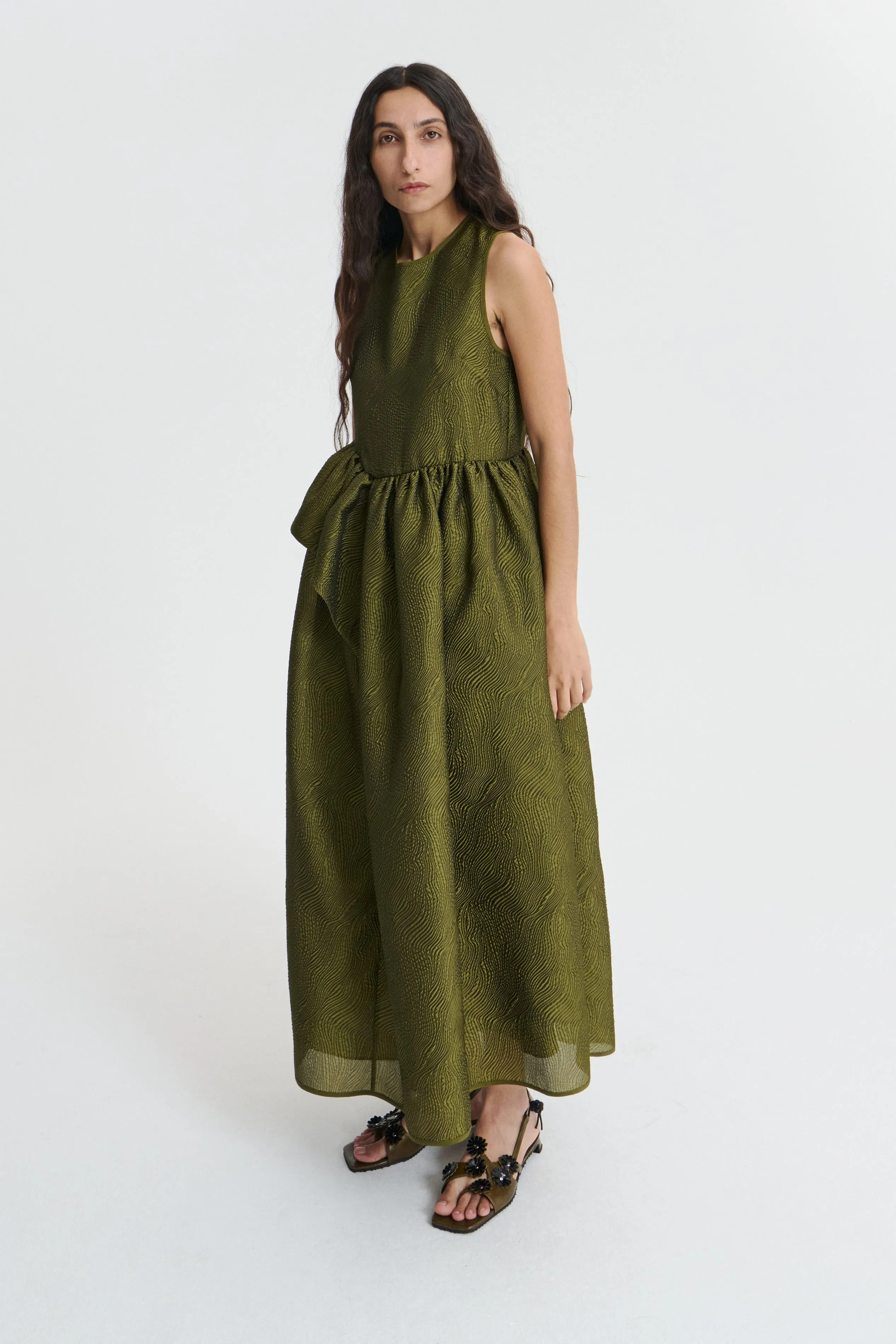 DITTE | DRESS KAZE MATELASS… OLIVE