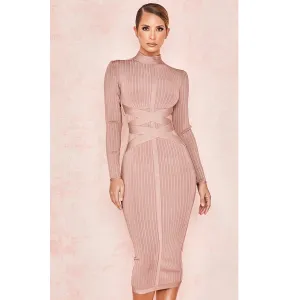 DressBetty - 2024 Elegant Vintage Formal Occasion Midi Bodycon Dress