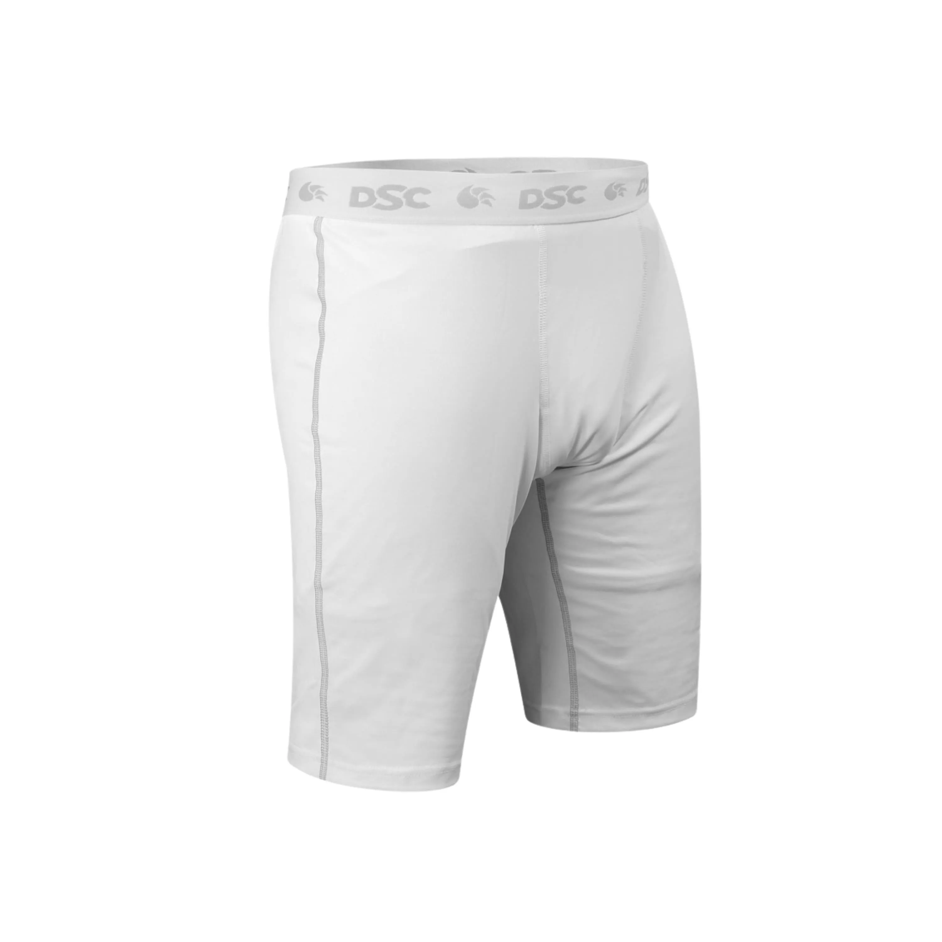 DSC Half Thigh Shorts, Compression Half Thigh Shorts, White