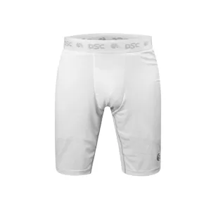 DSC Half Thigh Shorts, Compression Half Thigh Shorts, White