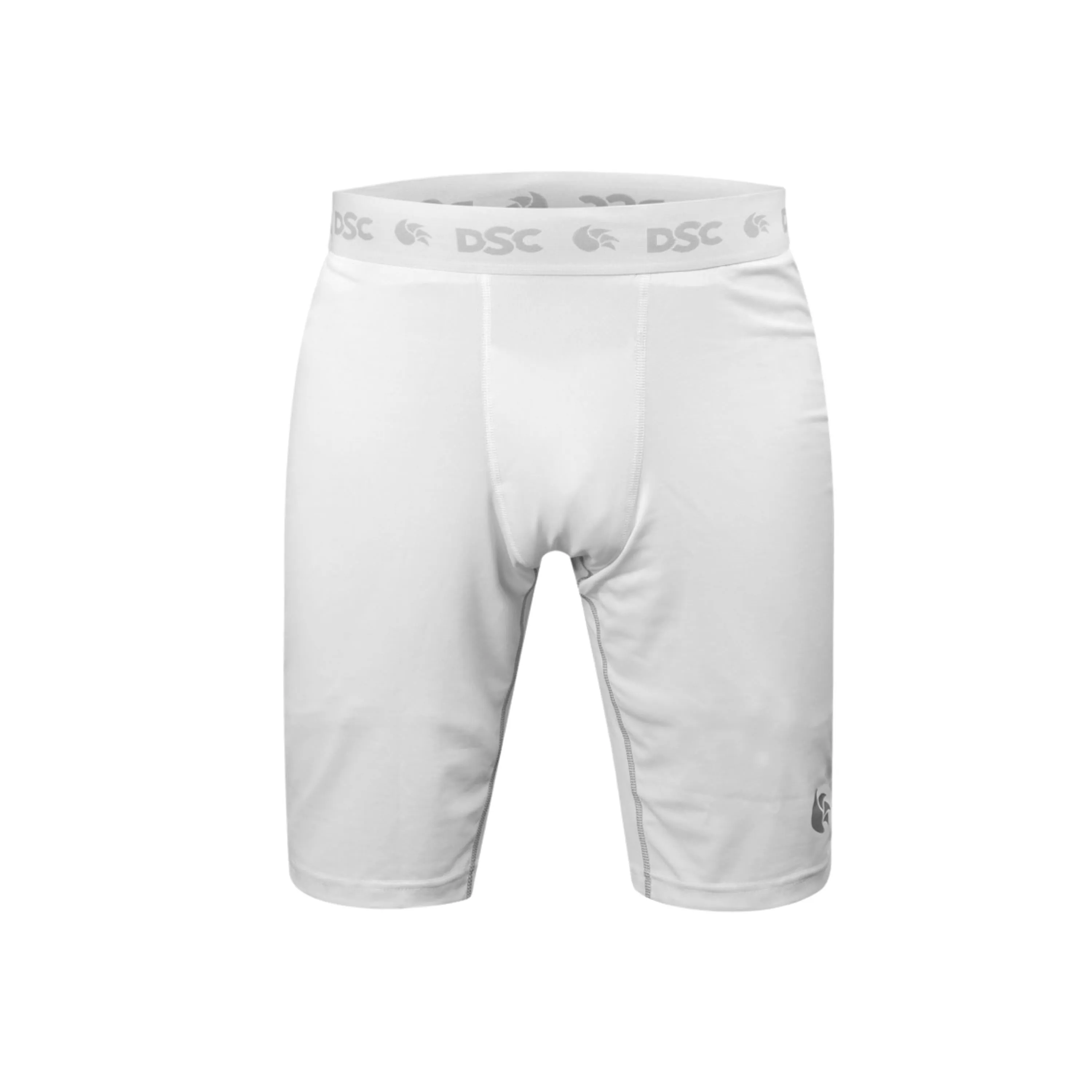 DSC Half Thigh Shorts, Compression Half Thigh Shorts, White