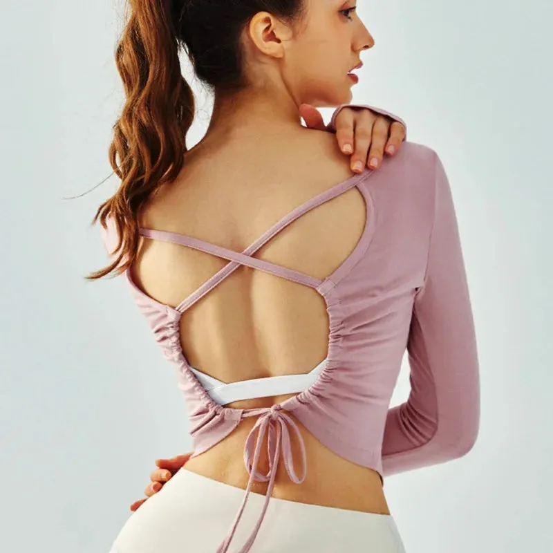 Eden Seamless Cross Back Top