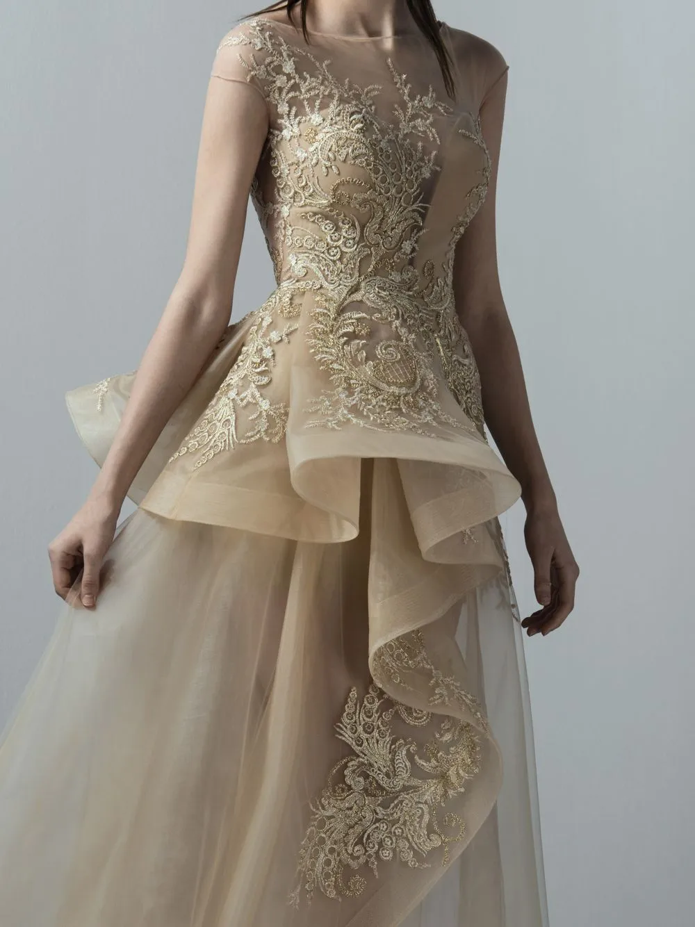 Embellished Asymmetrical Dress