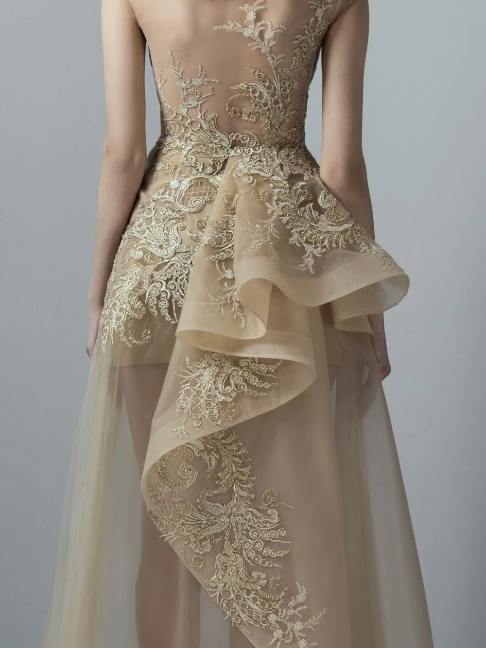Embellished Asymmetrical Dress