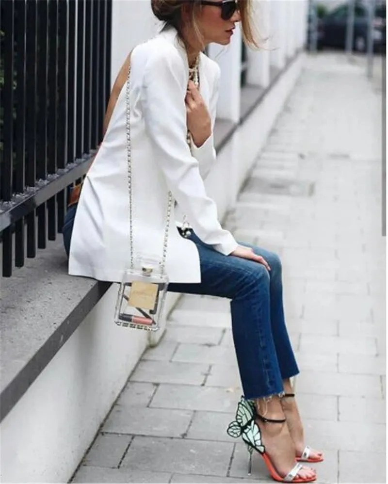 Embroidered Satin Butterfly High Heeled