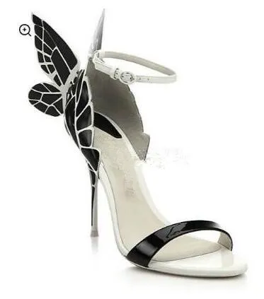 Embroidered Satin Butterfly High Heeled
