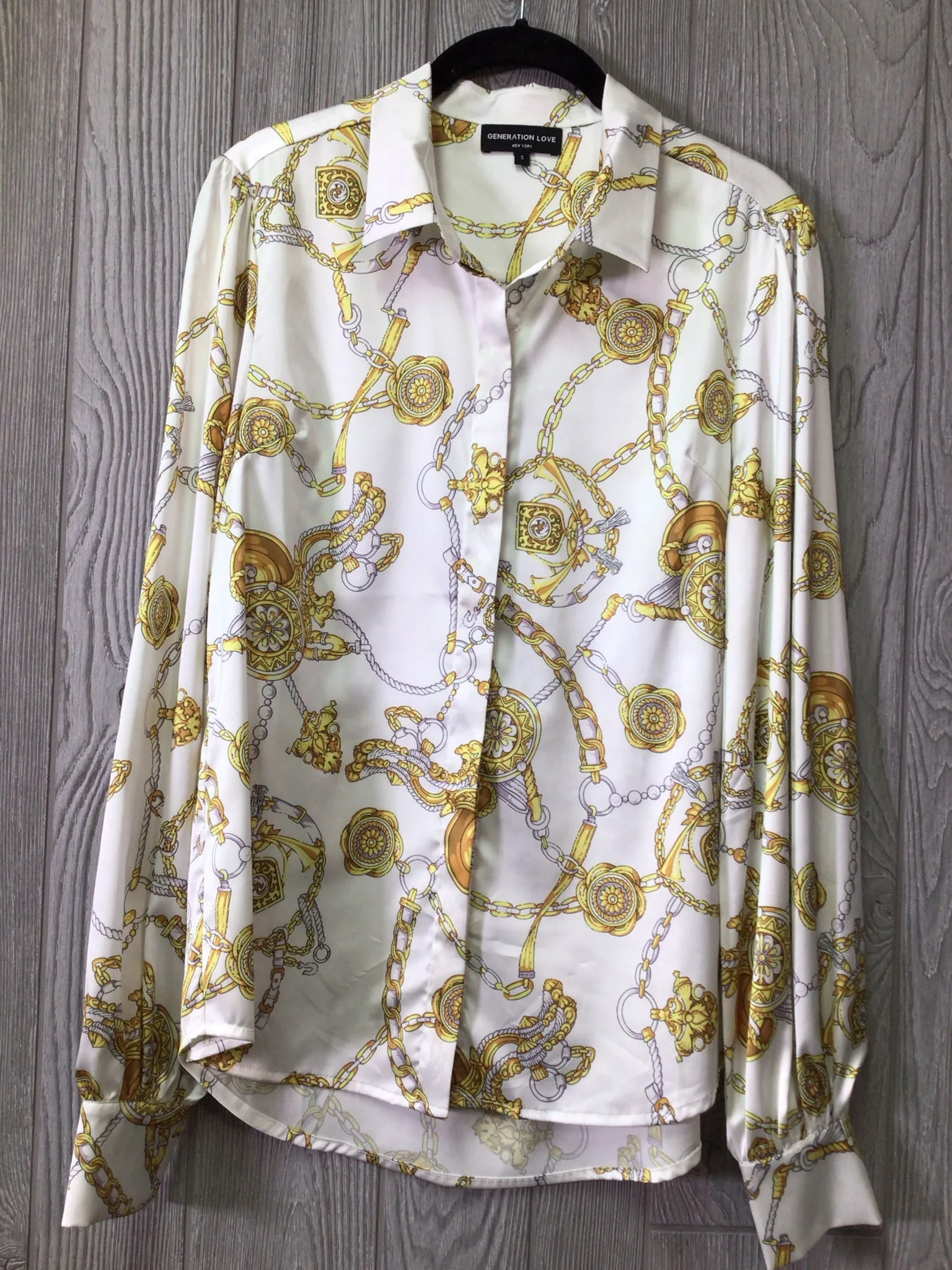 Generation Love Satin Blouse Size Small