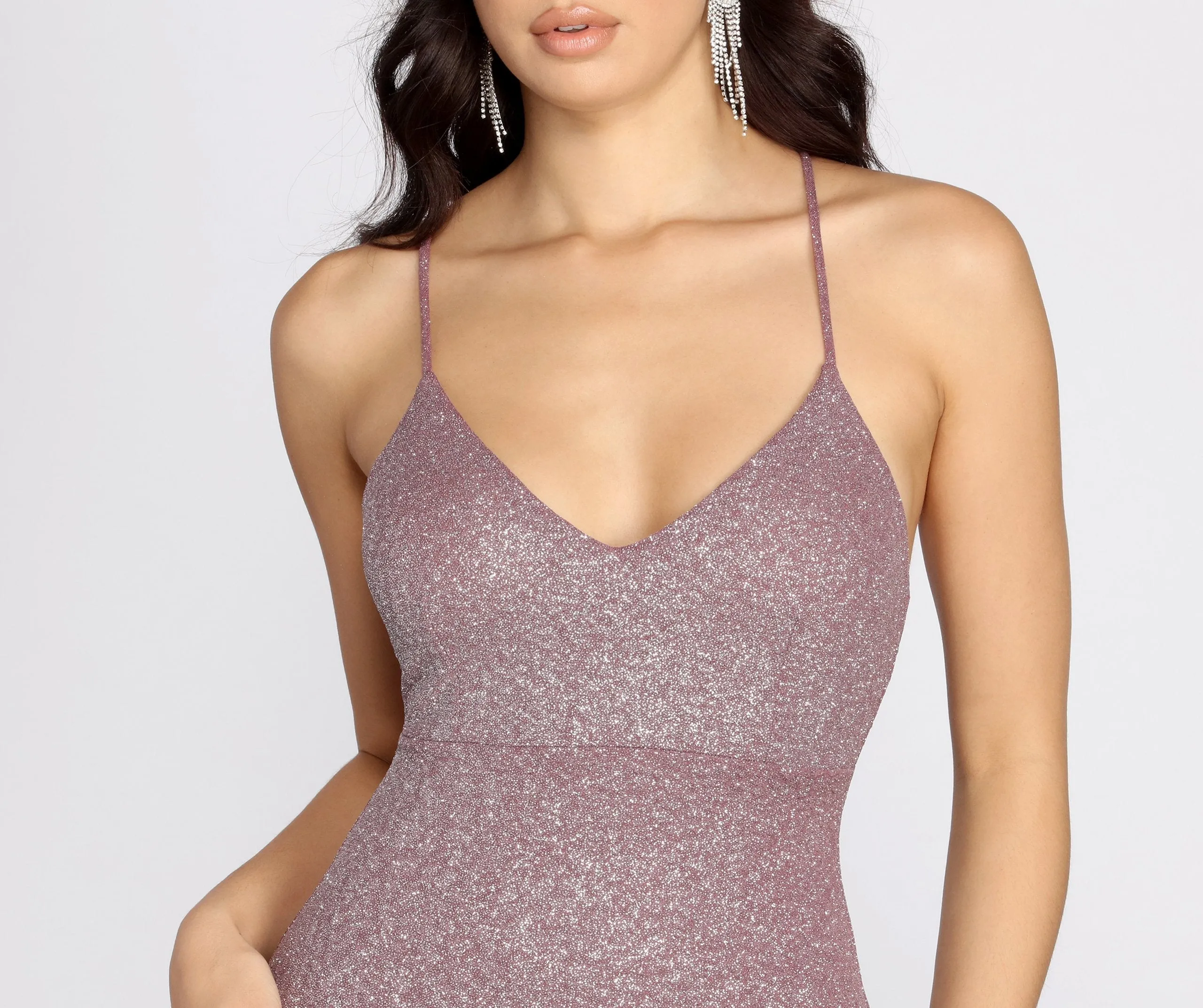 Glow In Stylish Glitter Dress
