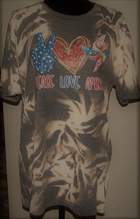 Graphic Tees -Peace Love America