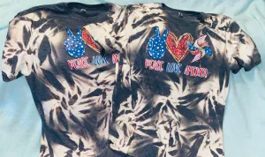 Graphic Tees -Peace Love America