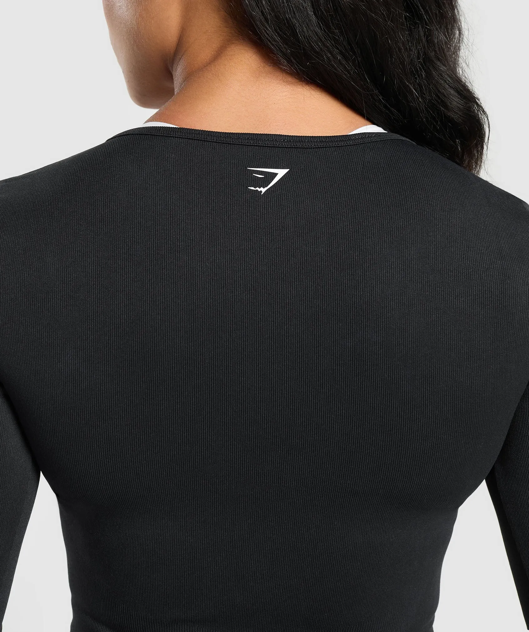 Gymshark Gains Seamless Zip Up - Black