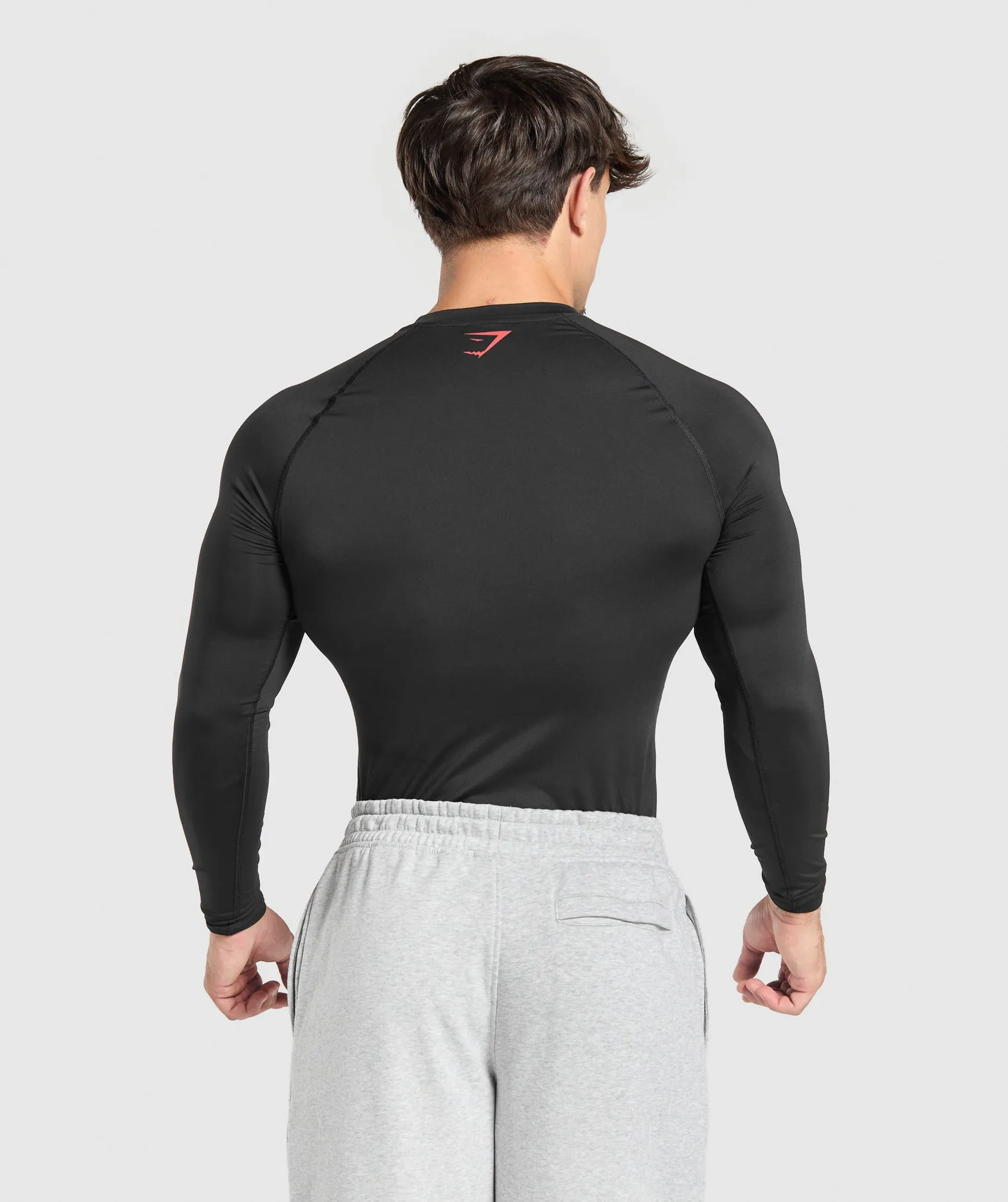 Gymshark Graphic Baselayer Long Sleeve T-Shirt - Black