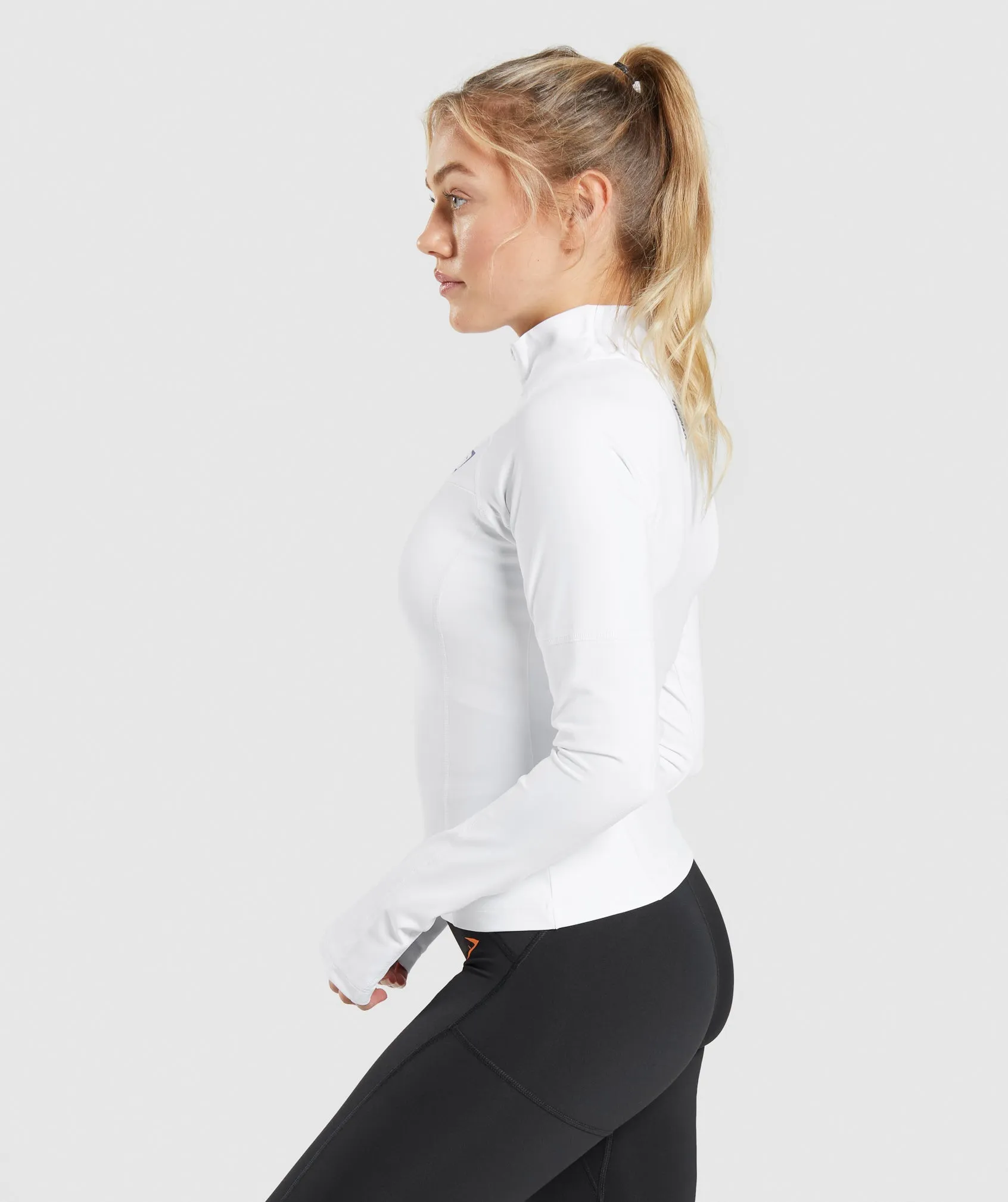 Gymshark Pulse 1/4 Zip - White
