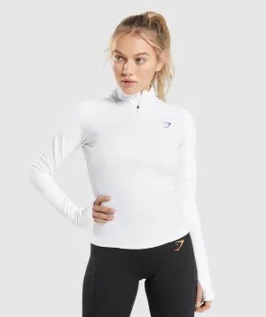 Gymshark Pulse 1/4 Zip - White