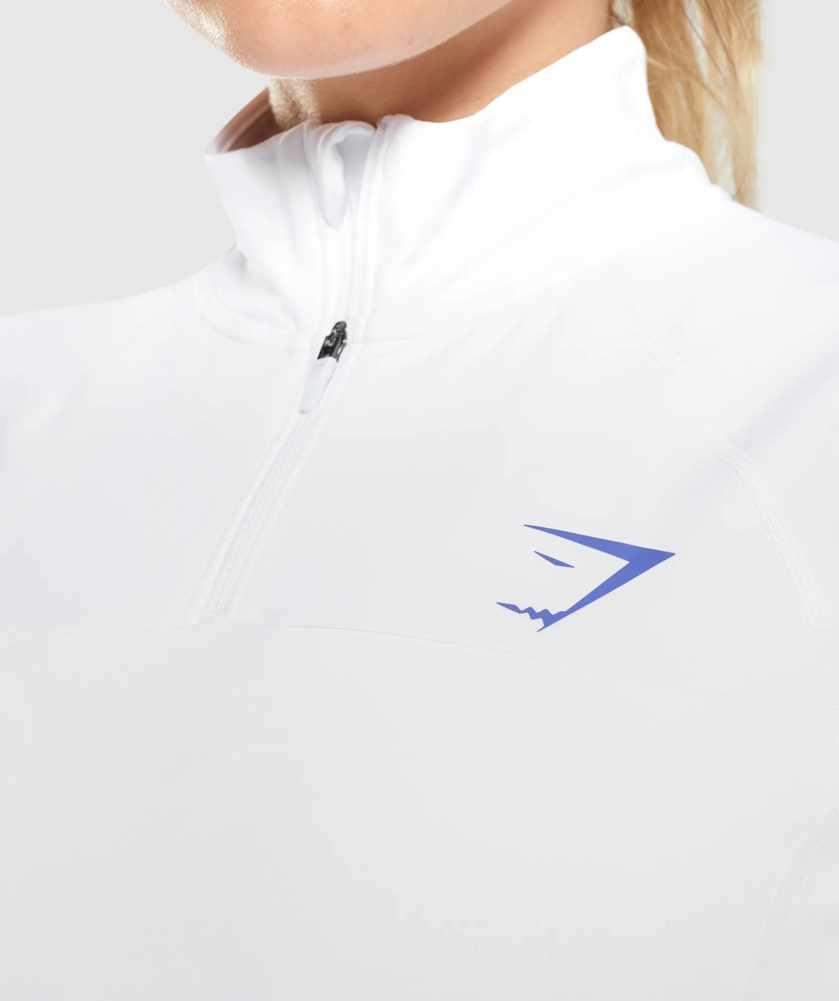 Gymshark Pulse 1/4 Zip - White